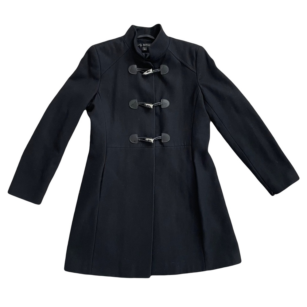 Via Spiga Black Wool Coat EUC - size 10